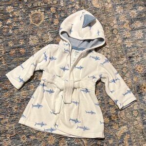 Carter's shark baby robe
